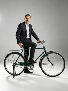 <span class=keywords><strong>Bicicletta</strong></span> retrò con telaio in acciaio <span class=keywords><strong>da</strong></span> <span class=keywords><strong>28</strong></span> pollici per oggetti di scena fotografici, bici classica con manubrio e pedali in stile vintage, bici <span class=keywords><strong>da</strong></span> pendolare accattivante - Product Image 2