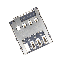 Connecteur de carte MICRO SIM WECONN WL-SIM145-003 6PIN+0 H=1.45mm Push-Pull, certifié ISO 9001/IATF 16949, personnalisable