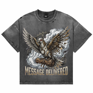 T-shirts pour hommes vintage de qualité supérieure, effet délavé, respirants, impression DTG personnalisée, col rond, manches courtes, en coton - Product Image 1