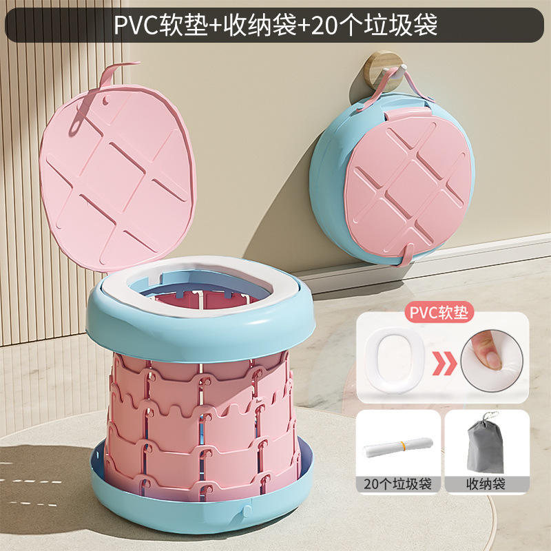 กระเป๋าเก็บของแบบแข็งสามชั้นสีชมพูเชอร์รี่ 120