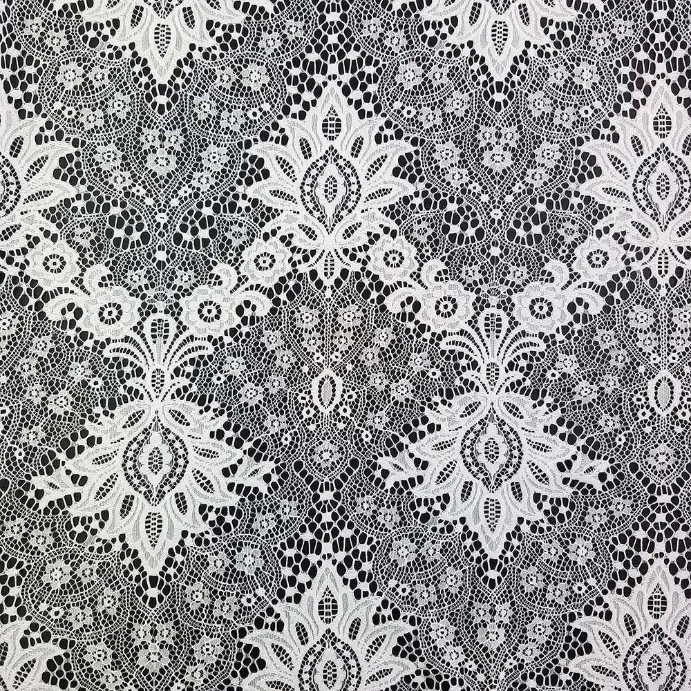 2024 stock spandex guipure tulle 3d lace fabric in roll for dress