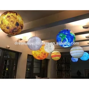 Dev gezegen balon, gezegen ışık, asılı gezegen modeli dekorasyon için