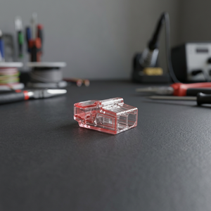 Connecteur de câblage miniature à enfoncement 2 pôles PC212 certifié CE 600V pour usage domestique et professionnel, installation facile sans interférences - Product Image 3