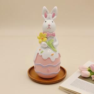 Creative Resin Outdoor Garden Decoration Easter <b>Egg</b> Bunny for Home Parties Holidays Festive Celebrations Easter Gifts - Product Image 3