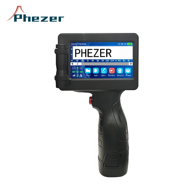 High-Speed Handheld 25.4mm Sublimation Coding Machine Portable Mini CIJ TIJ Inkjet Printers for Label Box Carton Packaging