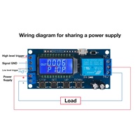 Modul Relay Timer Tunda 0.01s-9999mnt DC 6~30V Counter Timer Relay Board XY-LJ02 Siklus Tunda-Mati Xy Lj02 Timer Relay