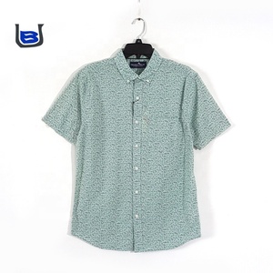 Yeni giyim s 3xl boyutu ince pamuk yeşil renk yeni desen onay gömlek toptan gömlek erkekler için 2022 - Product Image 3