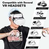 Nouveau support de bandeau en ABS blanc DEVASO Meta 2024 pour casques VR 3/2/BoboVR S3 Pro M3 Elite