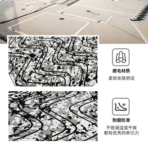 Wave Pattern Eva <b>Decking</b> Mat Anti Slip Interlocking Rectangle PVC Modern Design For Boat RV Bathroom Flooring - Product Image 3