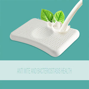 OEM/ODM Almohada sağlıklı rahat lüks doğal emniyet bebek Pillow100 doğa lateks eğrisi boyun yastık - Product Image 4