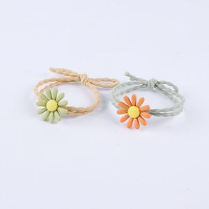 Coletero coreano estilo HyunA con margaritas, linda banda para el cabello, coletero, accesorio versátil para el cabello de mujer estilo Mori Girl - Product Image 3