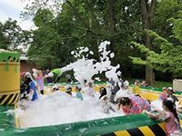 Fosse en mousse gonflable de nouveau design avec toboggan en PVC et piscine Kits de réparation de garantie de 2 ans pour la location de jeux de fête et de carnaval