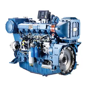 Moteur diesel marin 230kw 4 temps 300hp propulsion inboard 6 cylindres weichai wd10 WD12 WP10 WP12 bateau