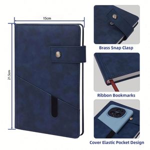 Wholesale Cheap Faux Leather Souvenir Gift <b>Notepad</b> with Custom Logo <b>A5</b> <b>Notepad</b> Leather Cover Notebook with Custom Logo - Product Image 3