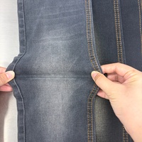 Nouveau tissu denim extensible noir 2026, largeur 190 cm, pour jeans/jupes/vestes