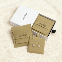 Insert de pochette à bijoux en microfibre, coussin personnalisé de haute qualité pour collier, insert pour boucles d'oreilles