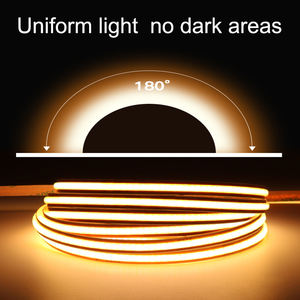 Tira de LED COB Ultrafina Mini de 8mm, Cortable en Cualquier Punto, 3000k 4000k 6500k 24v, Corte Libre - Product Image 3