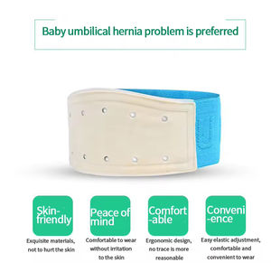 Sabuk Hernia umbilikal untuk bayi, tambalan kabel perut bertonjolan kancing perut pelindung bayi baru lahir - Product Image 5