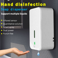 Distributeur automatique de savon mousse sans contact HLK, nouveau capteur, désinfection à l'alcool, liquide intelligent, utilisation en hôtel, mural, rechargeable