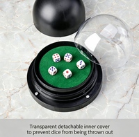 Gobelet à dés électrique pour table de mahjong automatique, accessoires, machine à lancer les dés automatique pour jeu de mahjong, maison, club, fête
