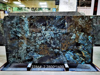 Newstar Usine Labradarite Bleu Marbre Grande Dalle Pierre Naturelle Marbre pour Villa Carrelage
