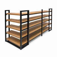 Étagère de présentation en métal robuste pour épicerie, magasin de détail, stockage de collations