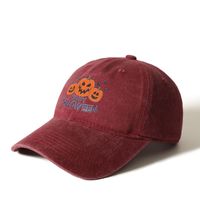 Personalizado Halloween Impreso 6 Panel Gorras Papá Sombrero Hombres Mujeres al aire libre Gorras de béisbol Bordado personalizado logo