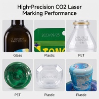 Máquina de Marcado Láser de CO2 de 30W 40W para Cartón, Papel, Madera, Acrílico, Fecha de Caducidad, Código de Lote, Logotipo, Número de Serie