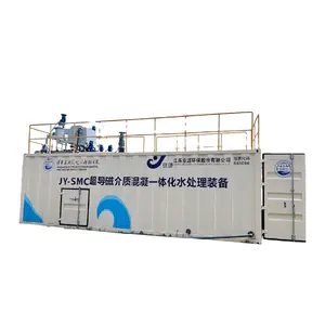 Unidades de tratamiento de aguas residuales Equipo de coagulación magnética integrado para eliminación de TS SS
