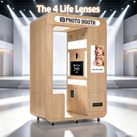 Kiosque photo intelligent automatisé tout-en-un professionnel modulaire et démontable avec écran tactile DSLR