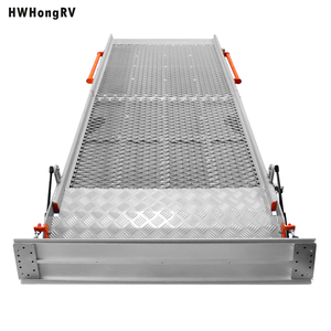 Rampa para discapacitados y silla de ruedas HWHongRV principalmente de aluminio para rampa para silla de ruedas de entrada de Minivan con material de acero - Product Image 2