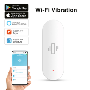 Capteur de vibration WiFi intelligent Larkkey <span class=keywords><strong>Tuya</strong></span> <span class=keywords><strong>Smart</strong></span> <span class=keywords><strong>Life</strong></span> pour portes/fenêtres de maison, garage et hôtel avec contrôle par application - Product Image 1