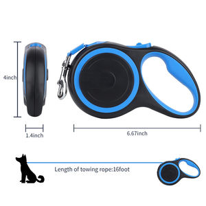 Cuerda de tracción extensible automática para entrenamiento de mascotas, correa retráctil de alta resistencia para perros pequeños y medianos de 10 pies, 16 pies y 26 pies - Product Image 5