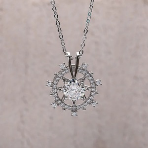 Collana con ciondolo a forma di stella e fiocco di neve per donna, gioielli semplici e alla moda, regalo per l'uso quotidiano - Product Image 4