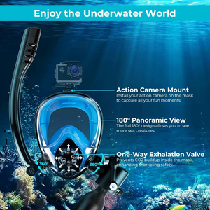 GOYOJO 0.5L Mini Scuba Tank Full-Face Snorkel Mask Combo High Aluminium 5-8 Min Diving Underwater Breathing Oxygen Air Supply - Product Image 6