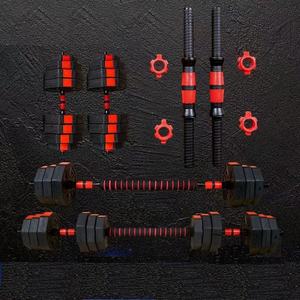 Cheap Cement <strong>Dumbells</strong> 10kg 20kg 30kg 40kg Quickly Adjustable Weight Octagonal Shape Dumbbell and Barbell Sets - Product Image 1