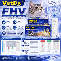 Test rapide d'antigène FHV-1 pour le herpesvirus félin, kit de test vétérinaire par flux latéral