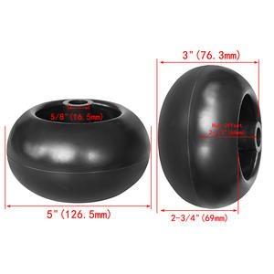 Kit de roues pour tondeuse à gazon 72-051103-3168 noir, paquet de 2 pour accessoires de tondeuse - Product Image 2