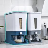 Récipient à riz Boîte de rangement de riz Distributeur de céréales scellé avec boucle Insect Proof Grain Pet Food Container Organisateur de cuisine