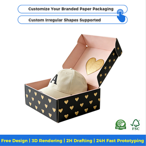 Caja de Regalo de Lujo para Sombreros, Caja Negra para Sombreros de 40 cm, Caja para Sombrero de Graduación, Caja para Sombrero de Casa de Muñecas, Caja para Sombreros Fino Club, Juego Completo de Cajas para Sombreros - Product Image 2