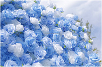 NINI Groothandel Moderne Op Maat Gemaakte Kleuren Zijden Kunstbloemen 3D Handgemaakte Decoratieve Wanddecoratie voor Bruiloft Babyshower Moederdag