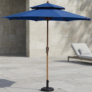 Parasol de jardin 2,7 m à 8 baleines en fer, imperméable, pour table de marché extérieure, protection UV, pare-soleil - Product Image 3