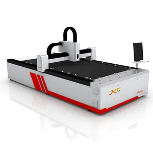 CNC sheet metal laser cutting machine single table with HANLI water chiller