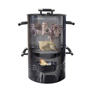Nuevo Diseño de <span class=keywords><strong>Barbacoa</strong></span> de Jardín para Exteriores 3 en 1, <span class=keywords><strong>Barbacoa</strong></span> de Carbón, Ahumador y Parrilla - Product Image 2