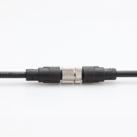 Conector Hembra a Hembra M12 con Codificación A de 8 Pines, Arnés de Cables Moldeado en PVC, PUR o TPU