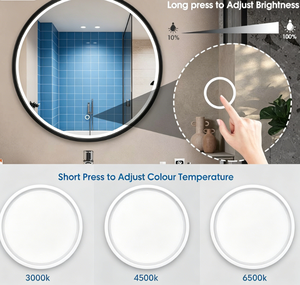 Tired of Foggy Hotel Bathroom <b>Mirrors</b>? 2026 Best Selling Smart LED <b>Mirror</b> <b>with</b> Anti Fog Touch Sensor IP44 Rated Modern Design - Product Image 2