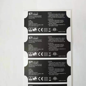 Argento PET Label Roll resistente al calore bollitore elettrico e interruttore elettrico adesivi per telefoni cellulari e altoparlanti - Product Image 1