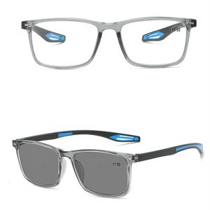 Fotocromático ultraligero deporte ciclismo rectángulo remache fotogray bisel para hombres Multifocal Progresiva lectura presbicia <span class=keywords><strong>gafas</strong></span> - Product Image 3