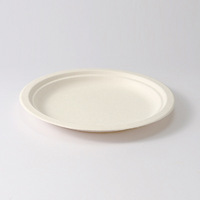 Vendeur chaud 10 pouces rond plaque de canne à sucre approbation de la FDA