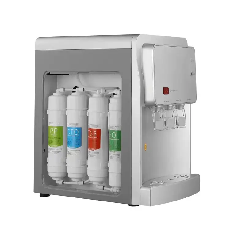 Distributeur d'épurateur de filtre à eau de Pipeline UF /RO de bureau électrique de refroidissement de 4 étapes de ménage avec le refroidisseur chaud et froid